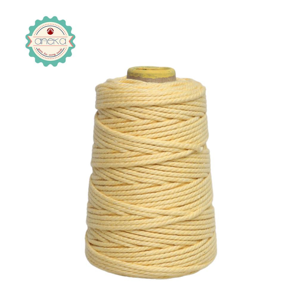 KATALOG - Benang Tali katun / tali macrame makrame warna warni 500 gr / 4mm