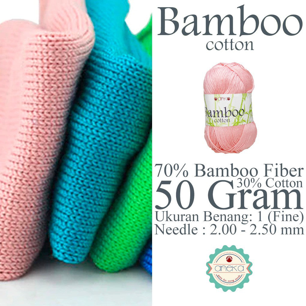 KATALOG - Benang Rajut Katun Bambu / Bamboo Soft Cotton Crochet Knittin Yarn - Part 1