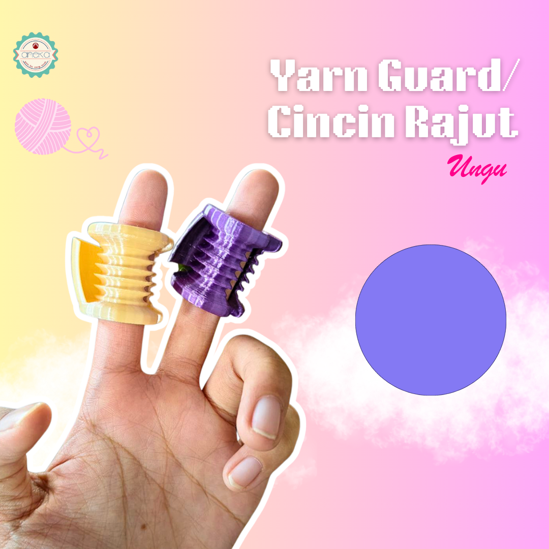 ANEKA - 3D Print Peralatan Rajut Cincin Rajut / Yarn Guard for Crochet