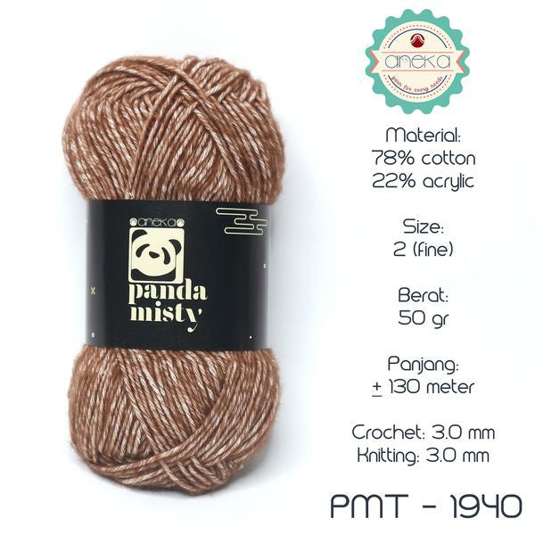 KATALOG - Benang Rajut Katun Panda Misty / Semprot Wol / Stonewashed Yarn - PART 2