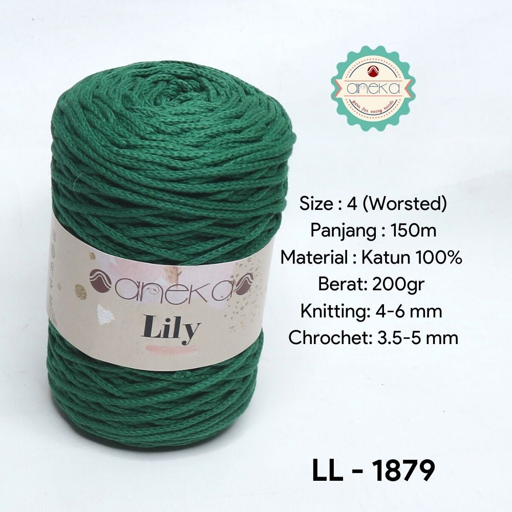 KATALOG - Benang Rajut Lily / Lili / Tambang / Macrame Cotton Rope Yarn