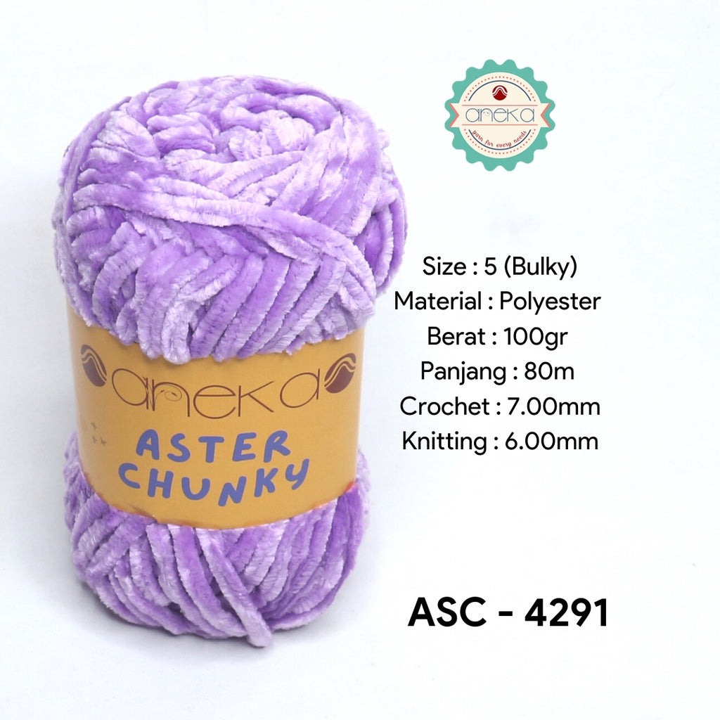 KATALOG - Benang Rajut Bludru Aster CHUNKY / Velvet Knitting Yarn