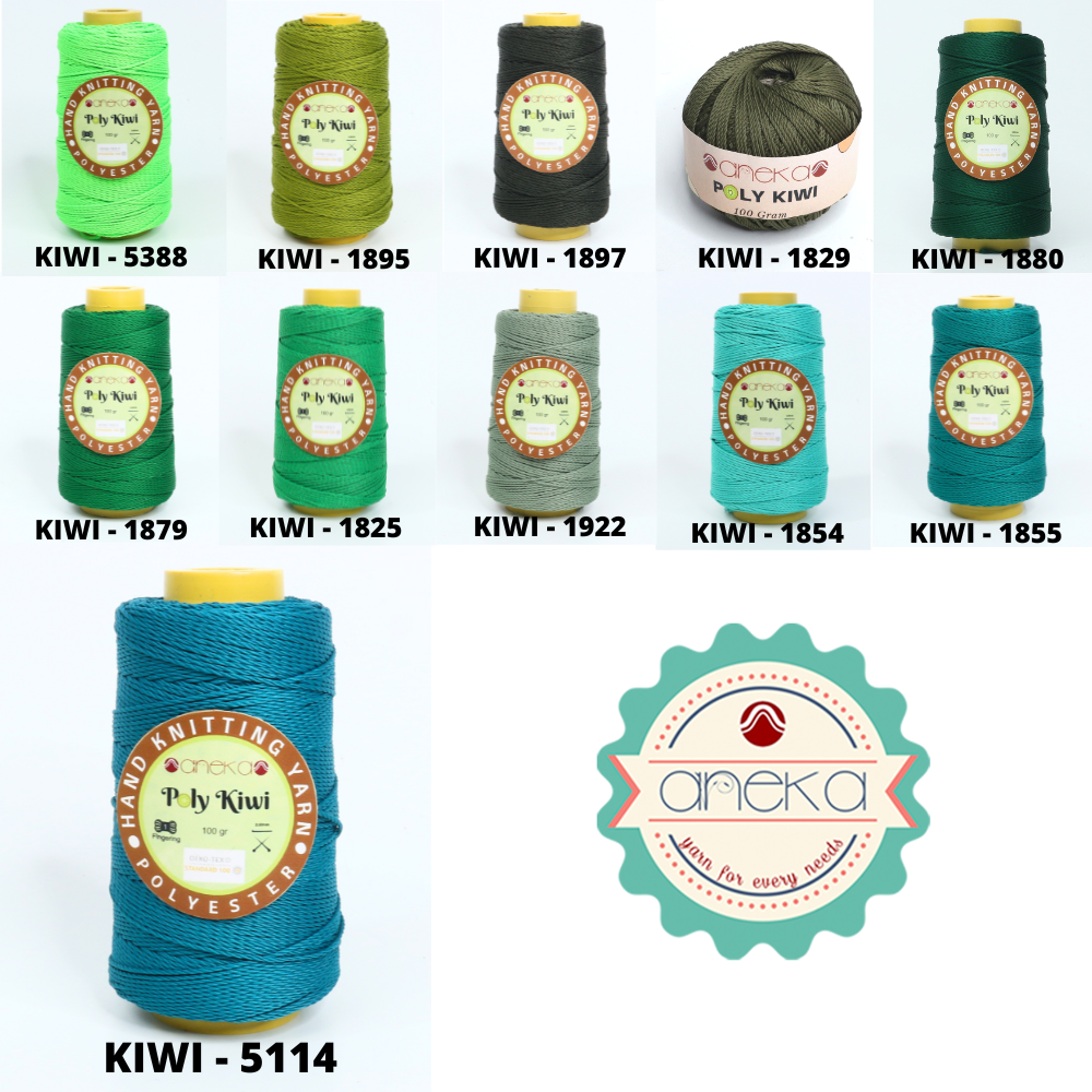 KATALOG - Benang Rajut Poli / Poly Kiwi Yarn - PREMIUM - Part 1