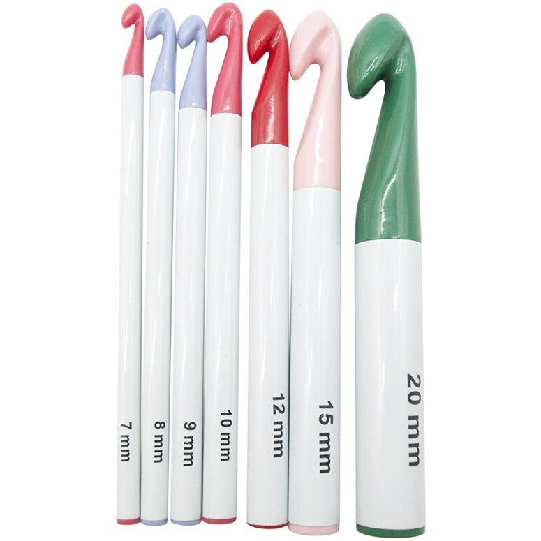ANEKA - Jarum Rajut Crochet Hooks Set / Knitting Needles Ergonomic (Clover Look Alike) - PCS