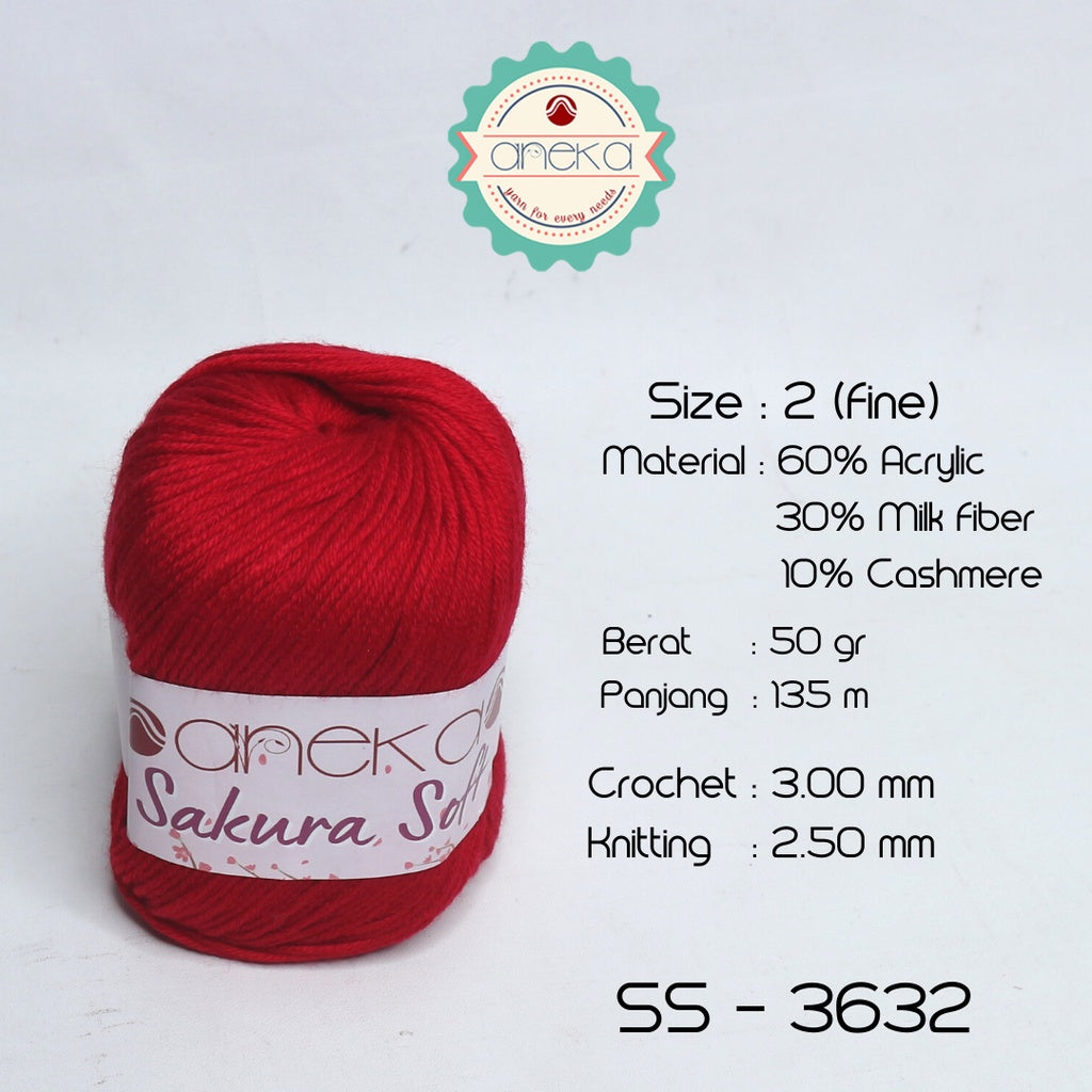 KATALOG - Benang Rajut Sakura Soft / Silk Cotton Milk Cotton Yarn Part 1