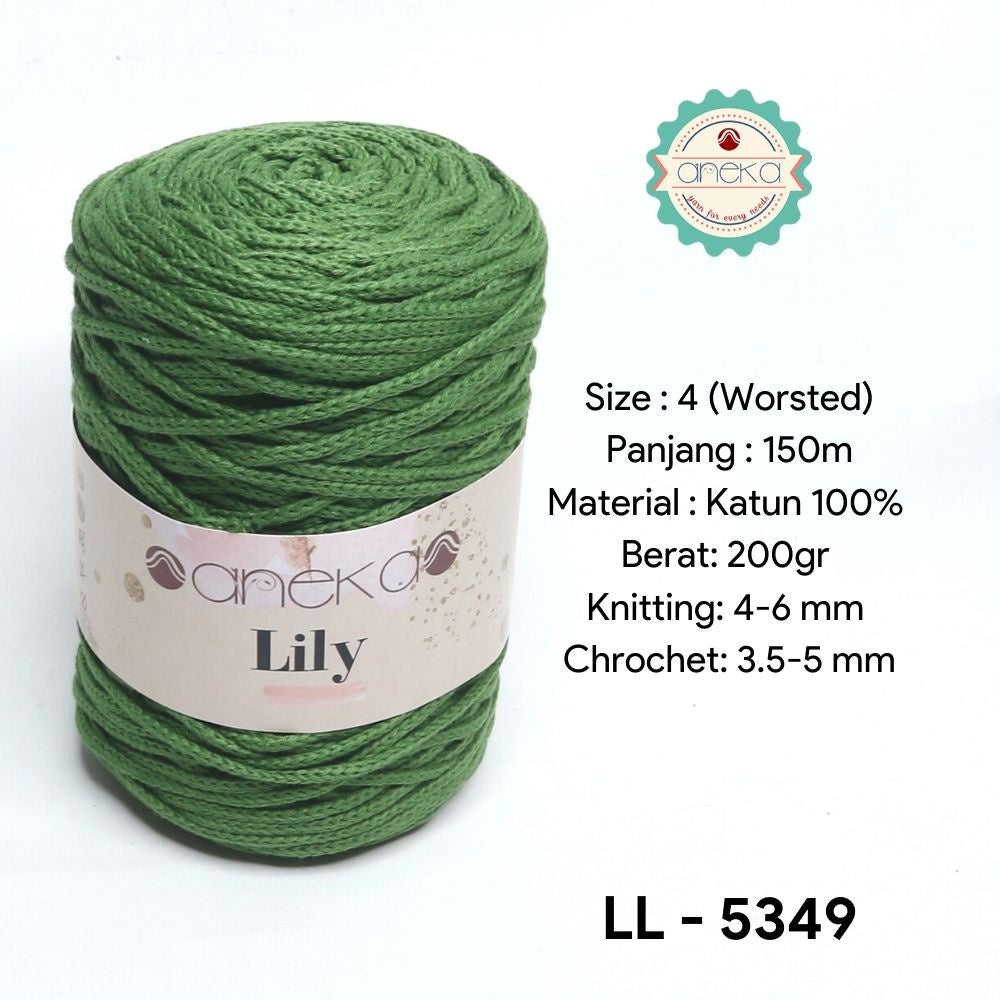 KATALOG - Benang Rajut Lily / Lili / Tambang / Macrame Cotton Rope Yarn