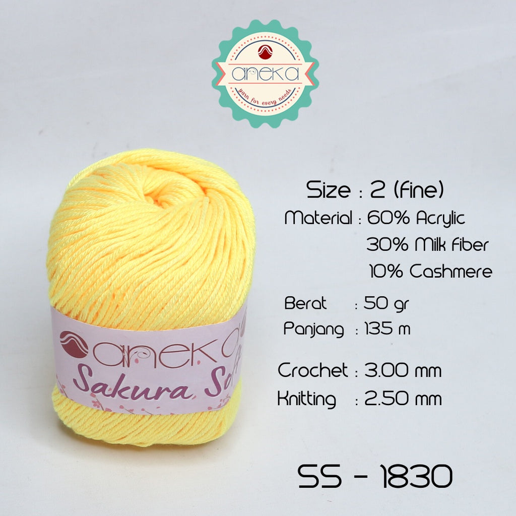 KATALOG - Benang Rajut Sakura Soft / Silk Cotton Milk Cotton Yarn Part 1