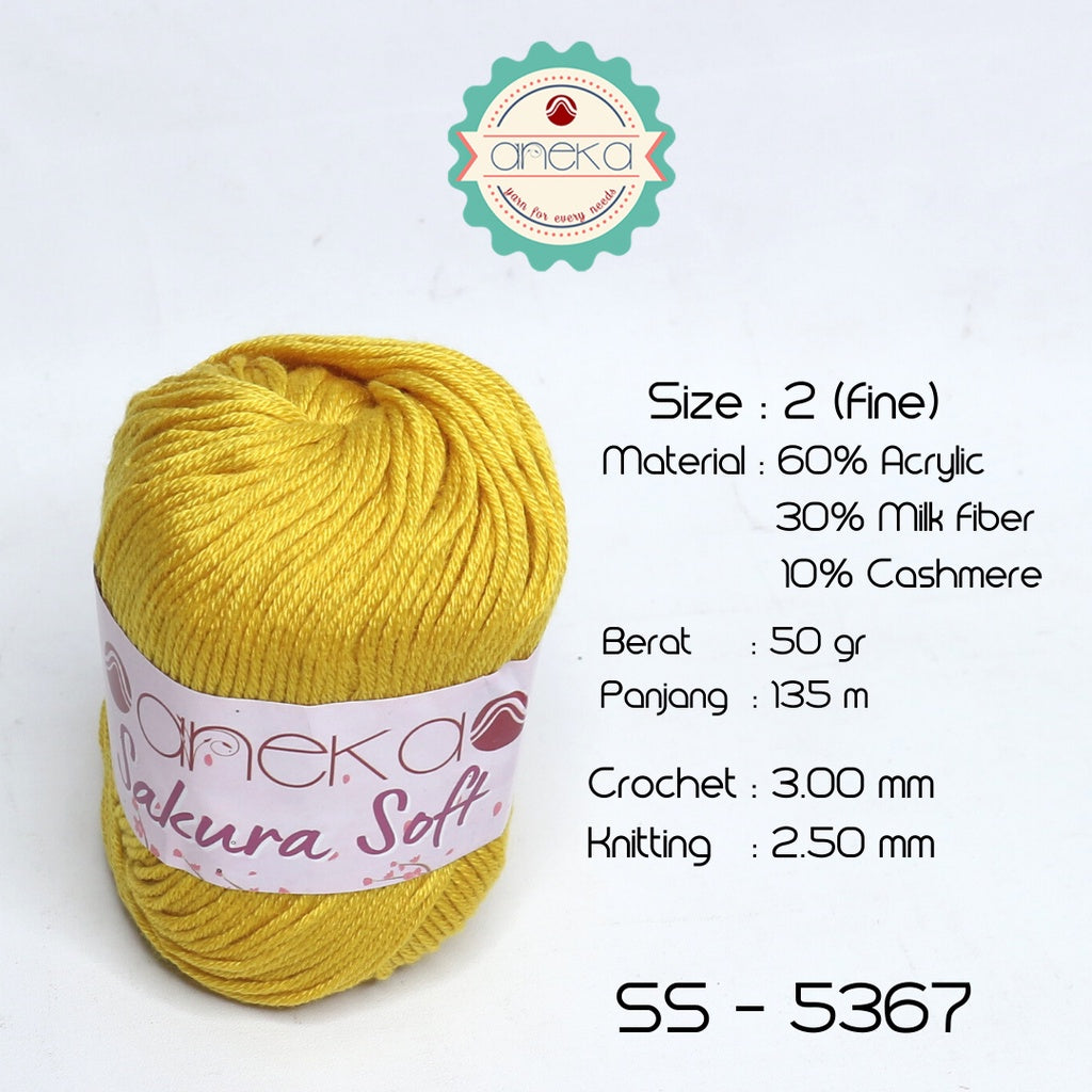 KATALOG - Benang Rajut Sakura Soft / Silk Cotton Milk Cotton Yarn Part 1