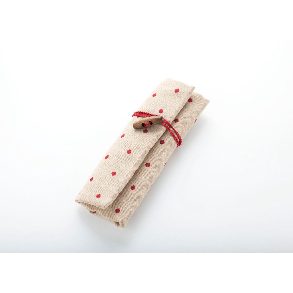 Tulip - Dompet Alat Rajut Tulip Etimo Merah - Red / Crochet Hook Case Jacquard case with red polka-dots (CASE ONLY)