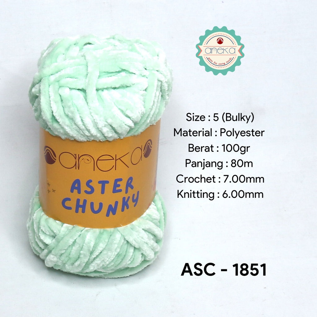 KATALOG - Benang Rajut Bludru Aster CHUNKY / Velvet Knitting Yarn