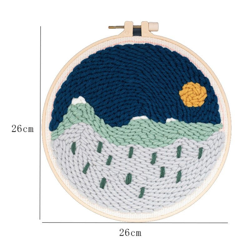 KATALOG - Round Canvas Punch Needle ANK / Kanvas Punch Bulat DIY