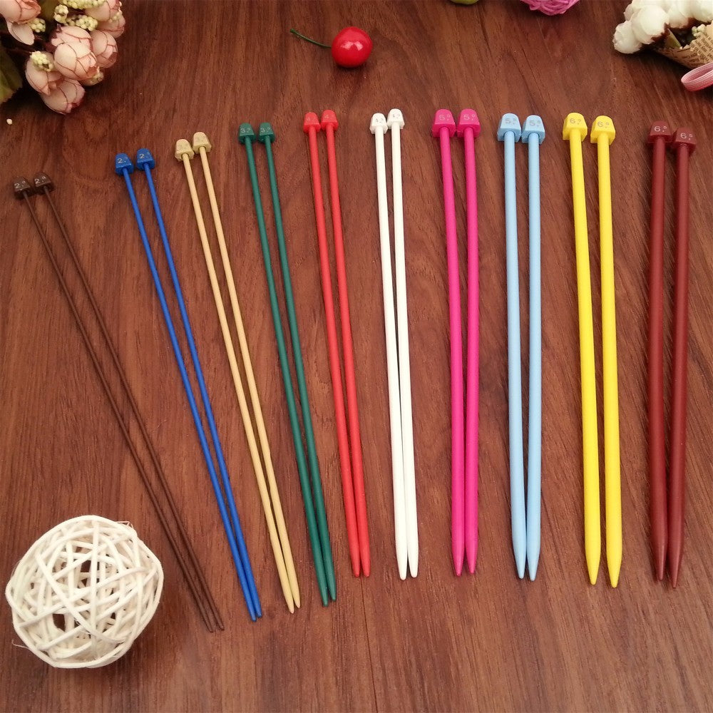 ANEKA - SPN Breien Breypen Knitting (Alat Rajut) Single Point Needle Plastik (SPN) - Set