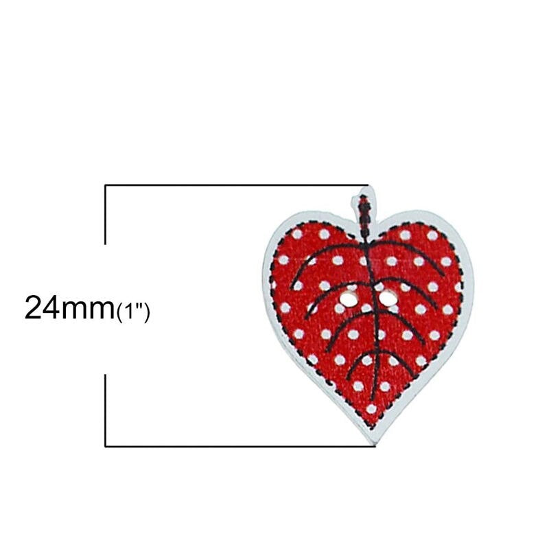 Wooden Buttons Colorful Series 2 - PCS