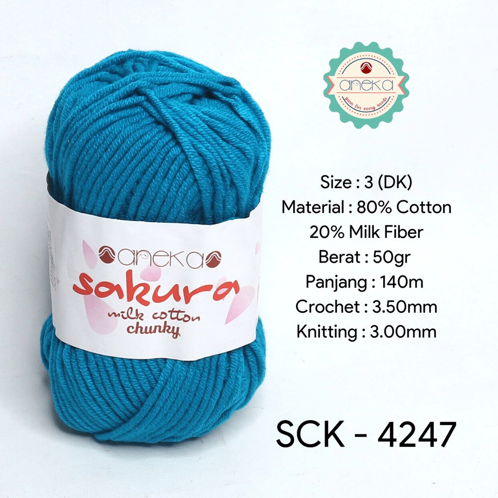 KATALOG - Benang Rajut Katun Susu Sakura Milk Cotton Chunky PART 1