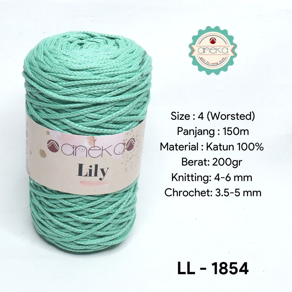 KATALOG - Benang Rajut Lily / Lili / Tambang / Macrame Cotton Rope Yarn