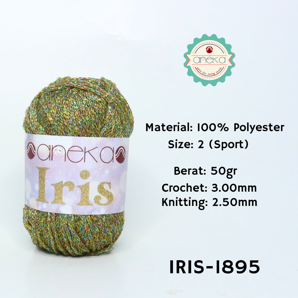 KATALOG - Benang Rajut Iris Glitter / Crochet Knitting Yarn