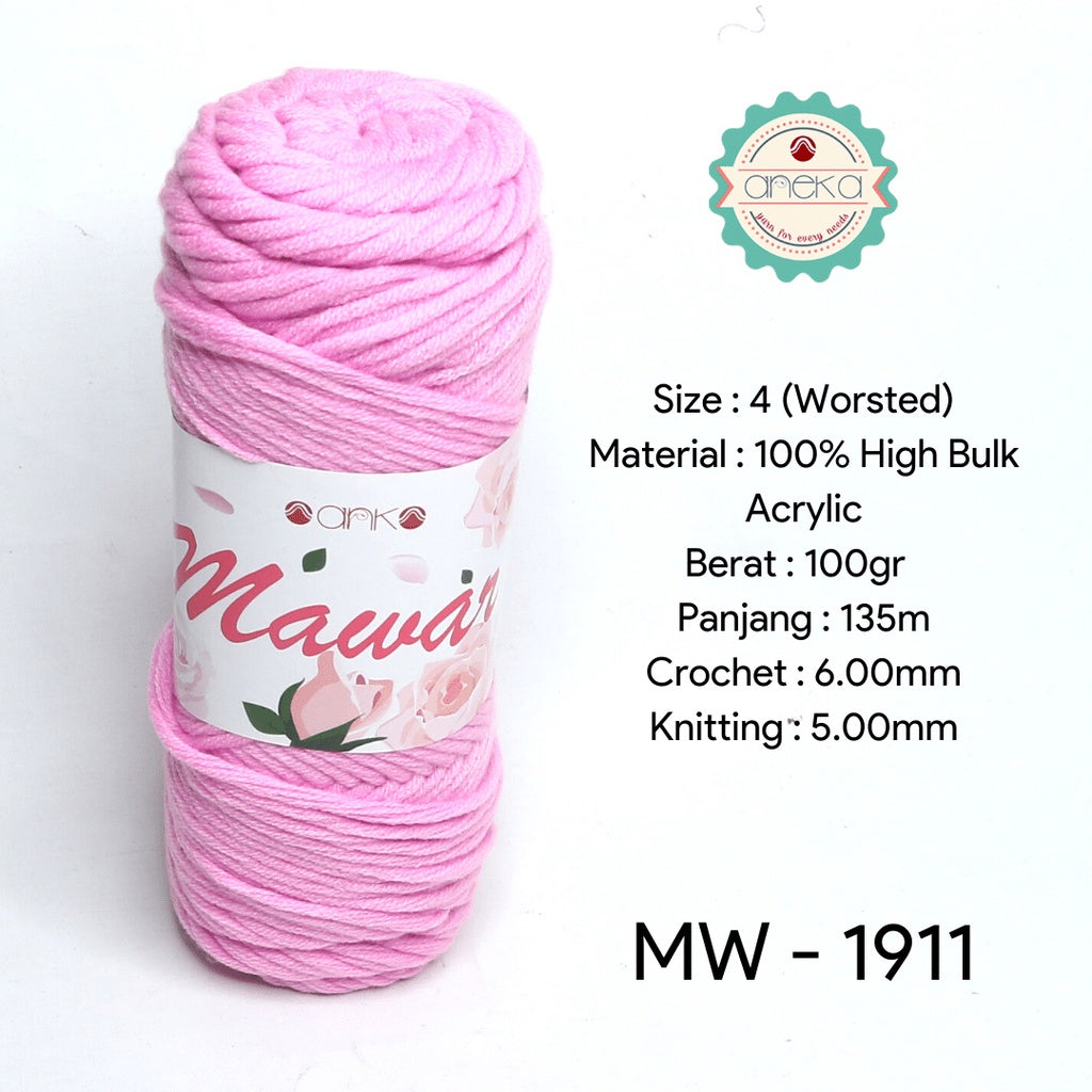 KATALOG - Benang Rajut Mawar / Soft Acrylic Yarn / 8 ply Milk Cotton Worsted / Katun Susu PART 1