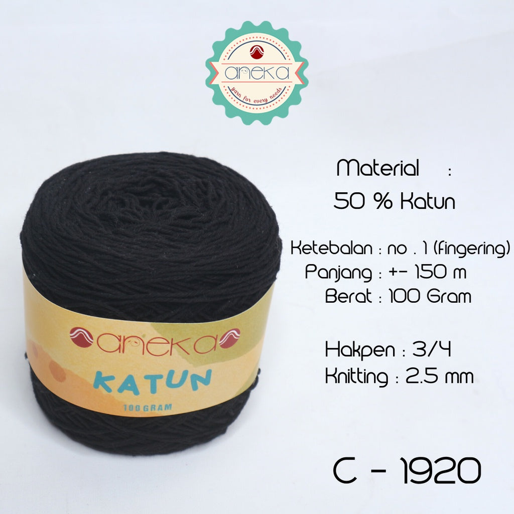 KATALOG - Benang Rajut Katun Polos Part 1