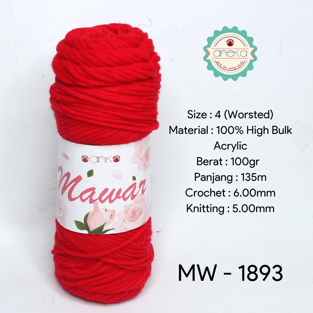 KATALOG - Benang Rajut Mawar / Soft Acrylic Yarn / 8 ply Milk Cotton Worsted / Katun Susu PART 1
