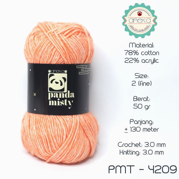 KATALOG - Benang Rajut Katun Panda Misty / Semprot Wol / Stonewashed Yarn - PART 1