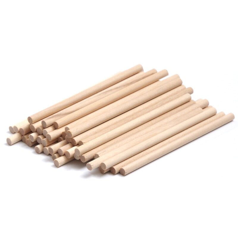 ANEKA - Kayu Dowel / Kayu Ramin Makrame Macrame Panjang 15 - 100cm Diameter 25mm