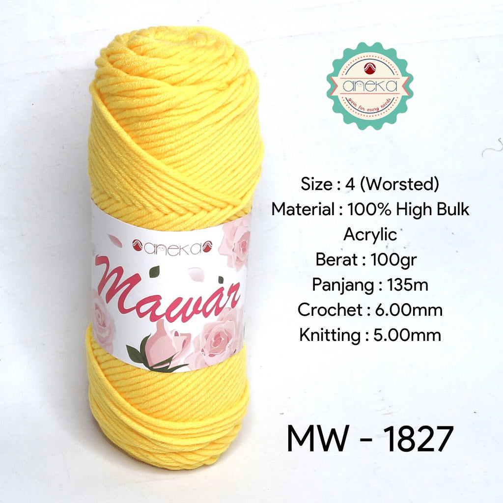 KATALOG - Benang Rajut Mawar / Soft Acrylic Yarn / 8 ply Milk Cotton Worsted / Katun Susu PART 1