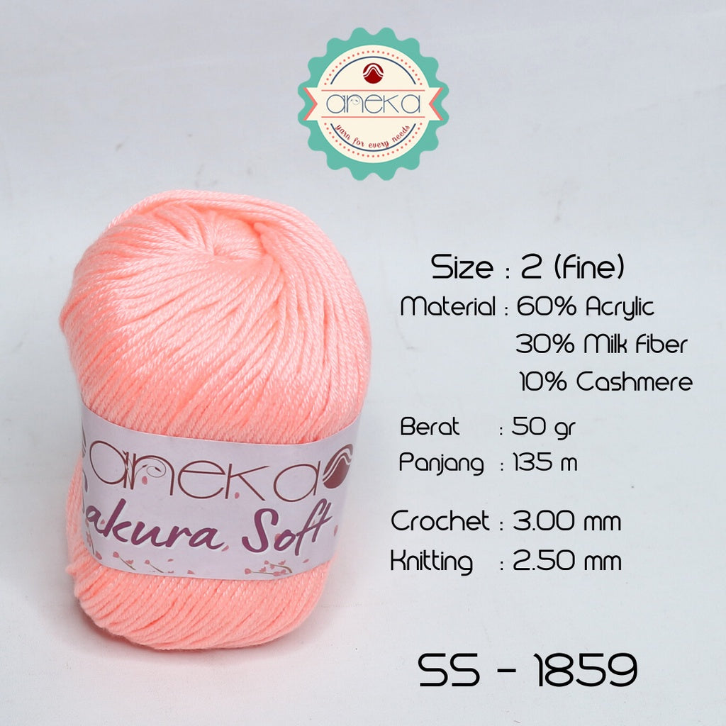 KATALOG - Benang Rajut Sakura Soft / Silk Cotton Milk Cotton Yarn Part 2