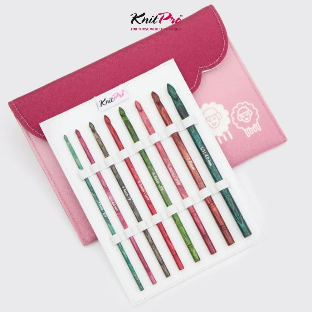 KnitPro - Symfonie Dreamz Single Ended Crochet Hook Sets / Alat Rajut Jarum Hakpen