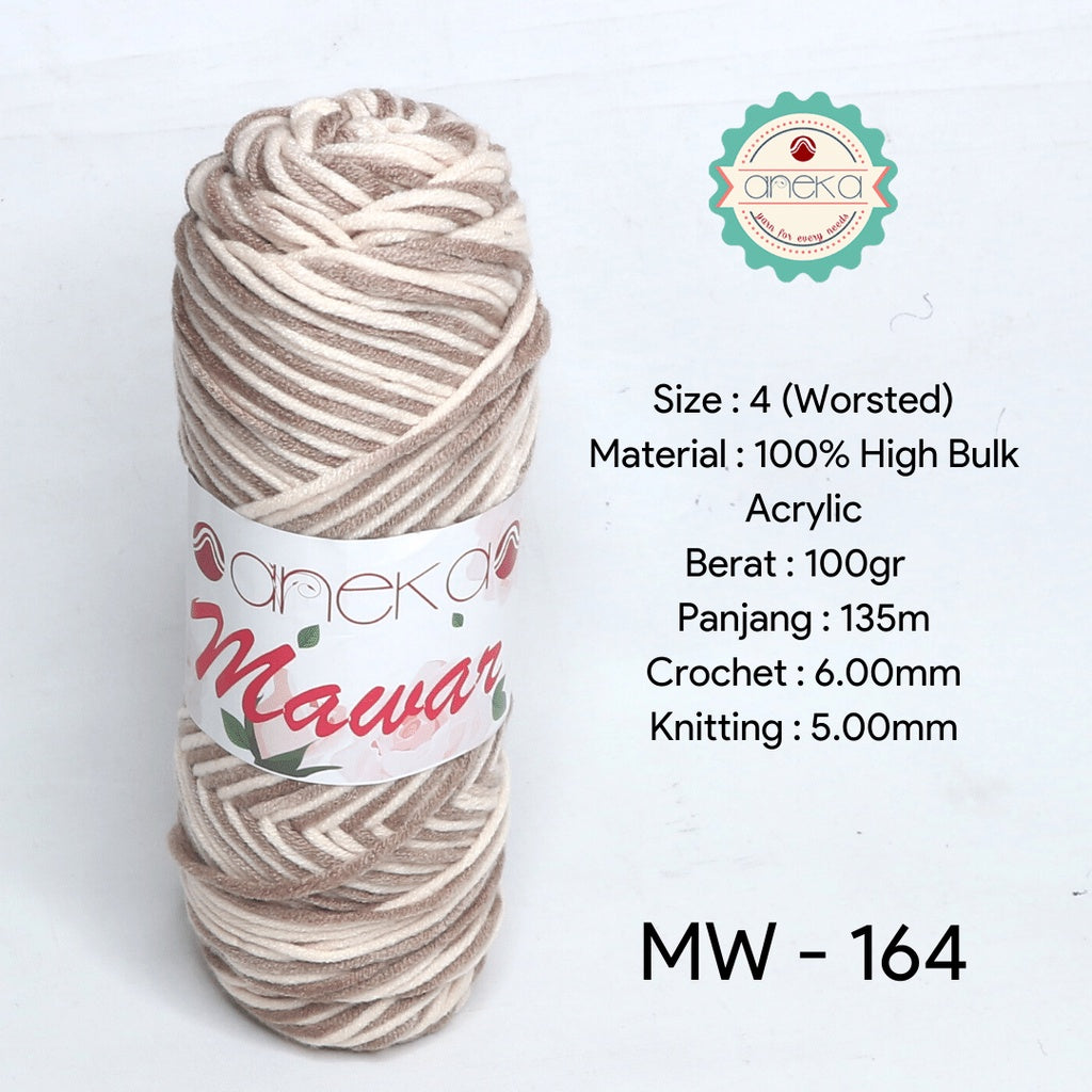 KATALOG - Benang Rajut Mawar / Soft Acrylic Yarn / 8 ply Milk Cotton Worsted / Katun Susu Sembur Mix PART 2