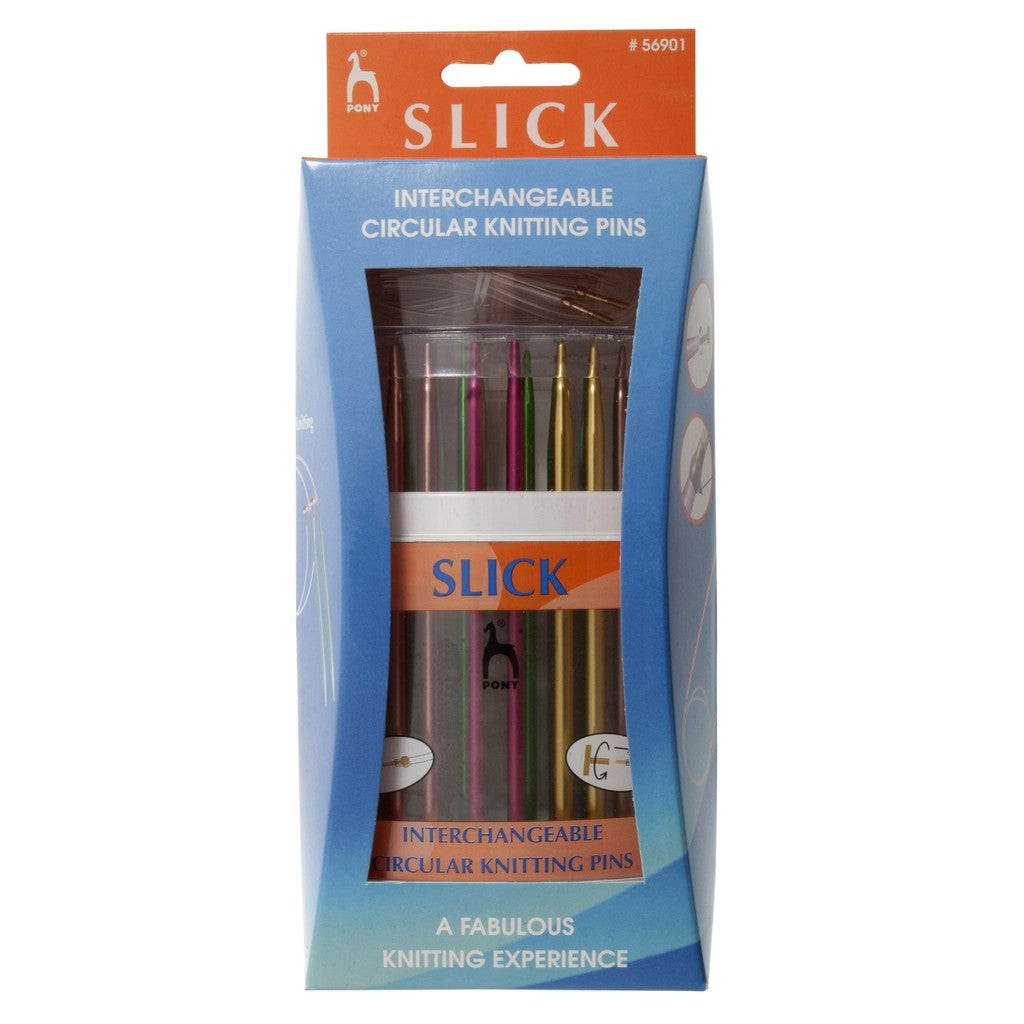 PONY - Pony Slick - Interchangeable Circular Knitting Pins