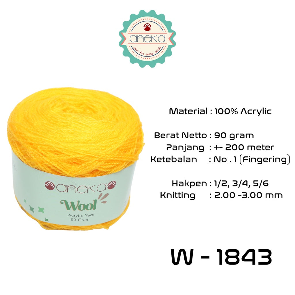 KATALOG - Benang Rajut Wool / Wol / Siet Yarn 90 gram - PART 1