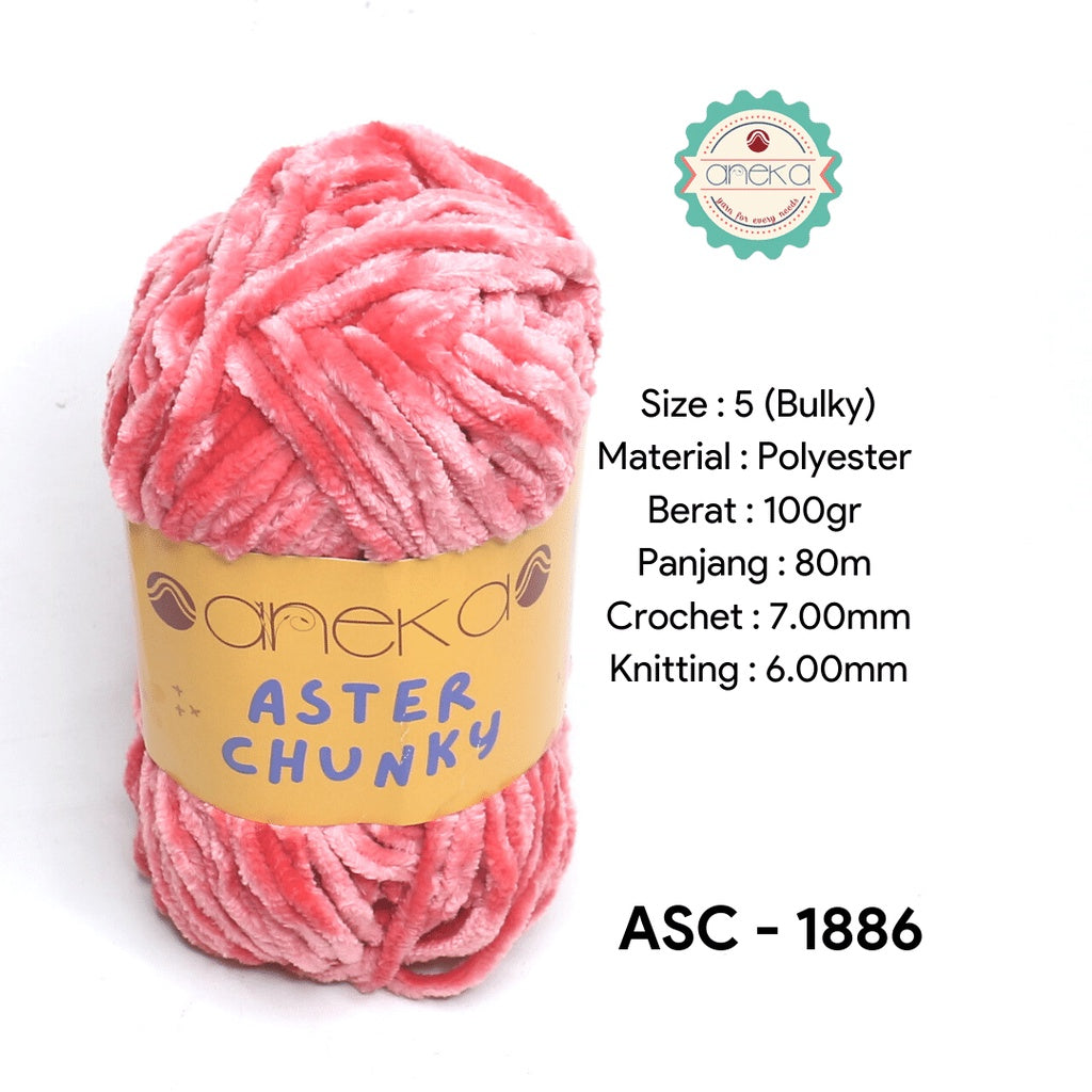 KATALOG - Benang Rajut Bludru Aster CHUNKY / Velvet Knitting Yarn