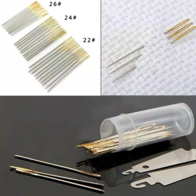 ANEKA - Jarum Strimin / Jarum Jahit / Jarum Sulam / Tapestry Needle 30pcs Set