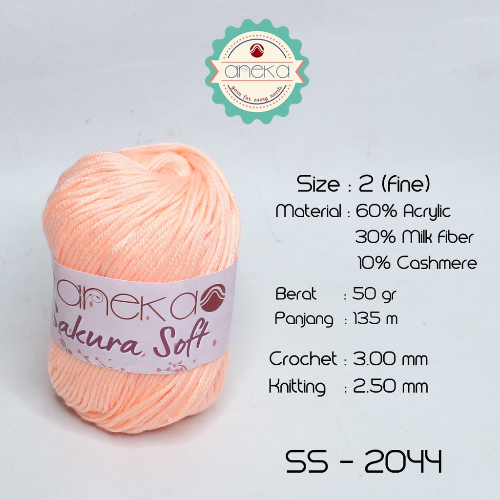 KATALOG - Benang Rajut Sakura Soft / Silk Cotton Milk Cotton Yarn Part 2