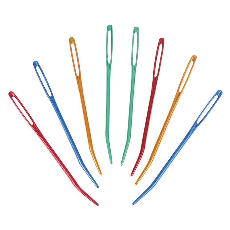Jarum Rajut Crochet Alumunium Ujung Bengkok / Alumunium Needle Bent Pointed - SET