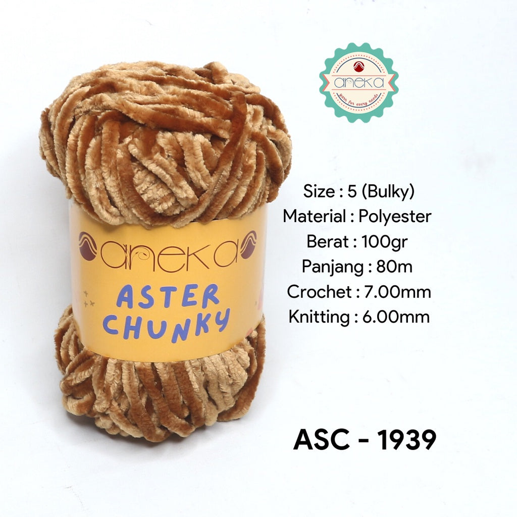 KATALOG - Benang Rajut Bludru Aster CHUNKY / Velvet Knitting Yarn