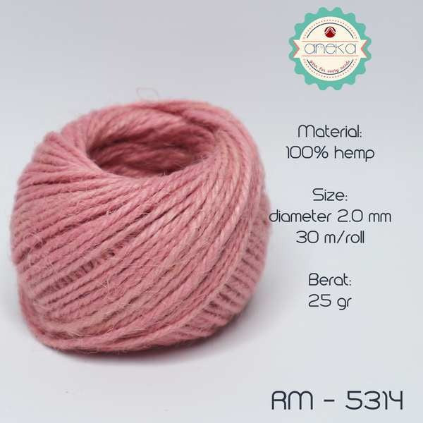 KATALOG - Tali Rami Warna Goni 25 gram 2ply / Jerami / Mendong / Pengikat Packing (+/- 30 meter)