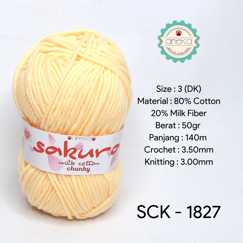 KATALOG - Benang Rajut Katun Susu Sakura Milk Cotton Chunky PART 1