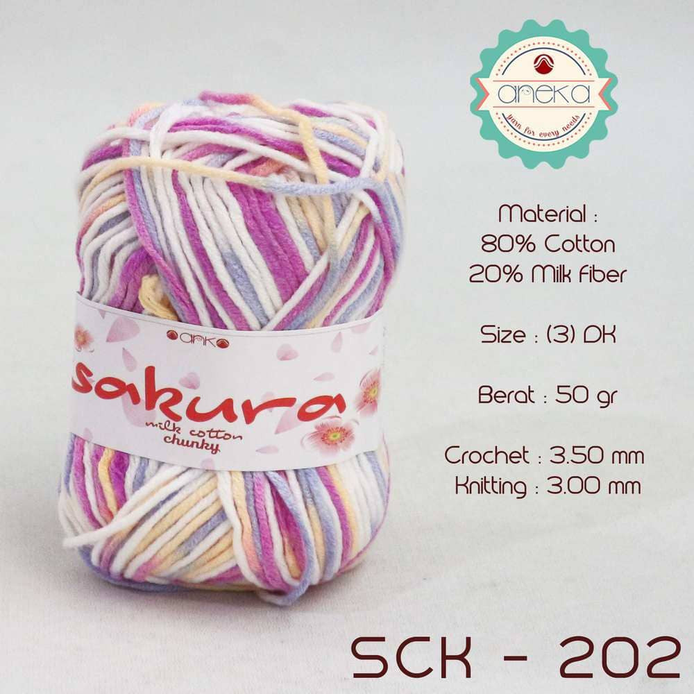CATALOG - Sakura Milk Cotton Chunky Mix Sembur Mix Cotton Knitting Yarn PART 3