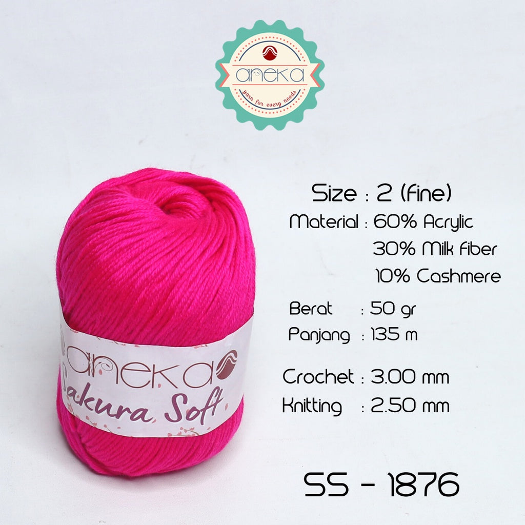 KATALOG - Benang Rajut Sakura Soft / Silk Cotton Milk Cotton Yarn Part 2