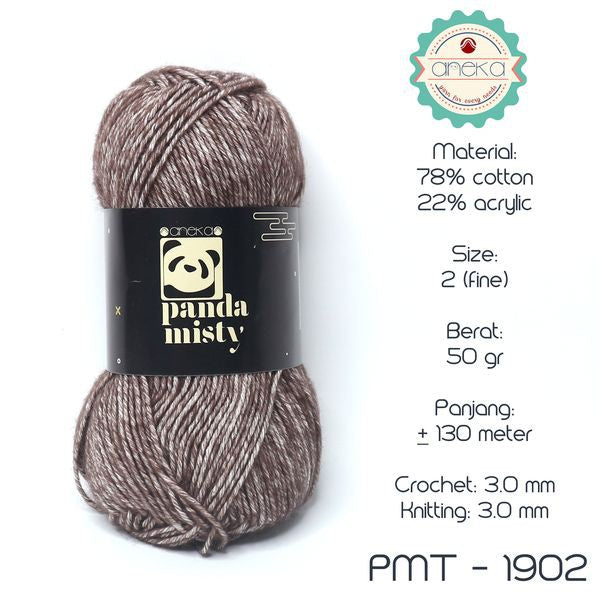 KATALOG - Benang Rajut Katun Panda Misty / Semprot Wol / Stonewashed Yarn - PART 2