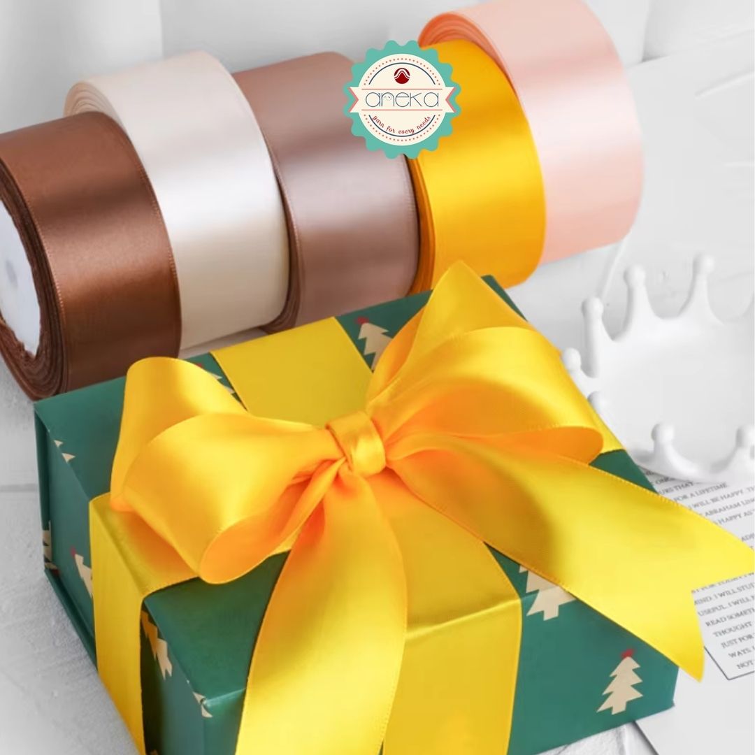 Satin Ribbon / Satin Silk Ribbon 3/4" - 0.75" - 2 cm - PER ROLL (25yards/roll) Part 1