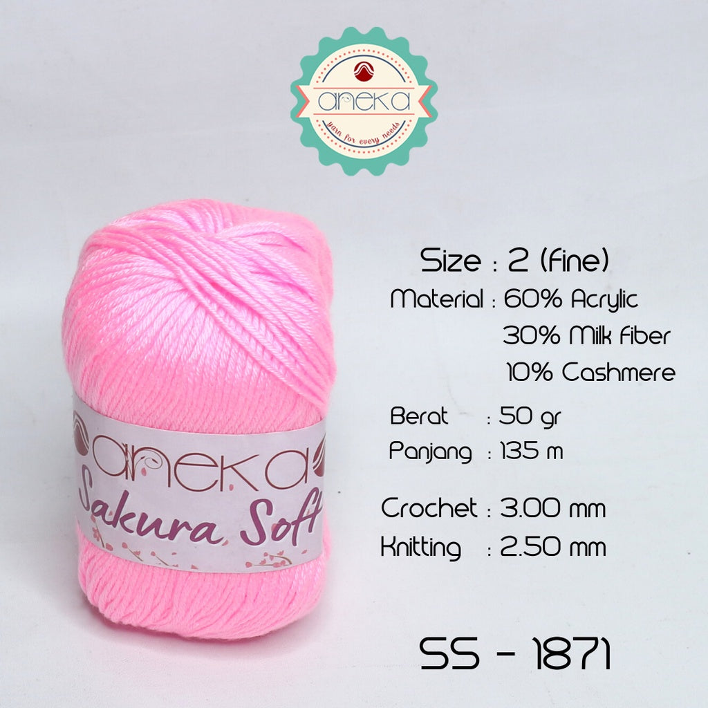 KATALOG - Benang Rajut Sakura Soft / Silk Cotton Milk Cotton Yarn Part 2