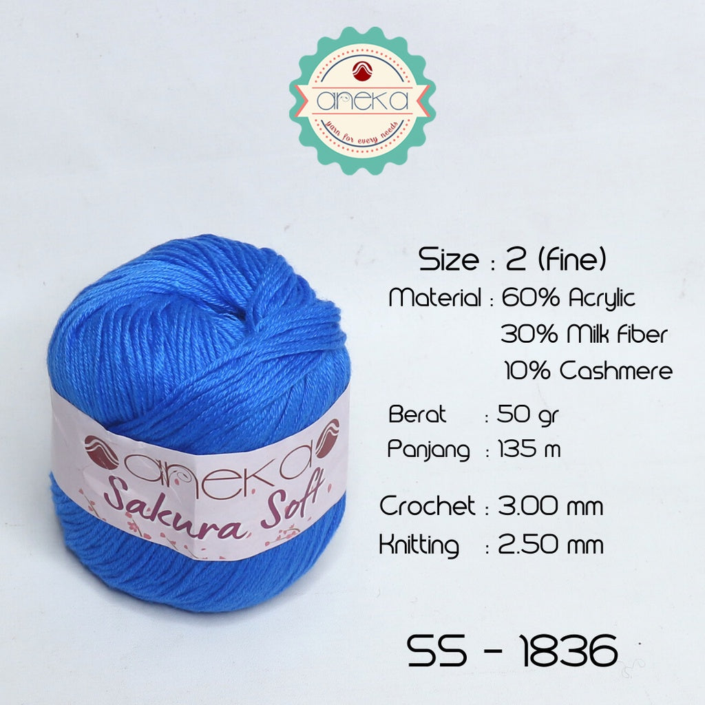 KATALOG - Benang Rajut Sakura Soft / Silk Cotton Milk Cotton Yarn Part 1