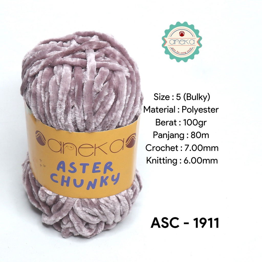 KATALOG - Benang Rajut Bludru Aster CHUNKY / Velvet Knitting Yarn
