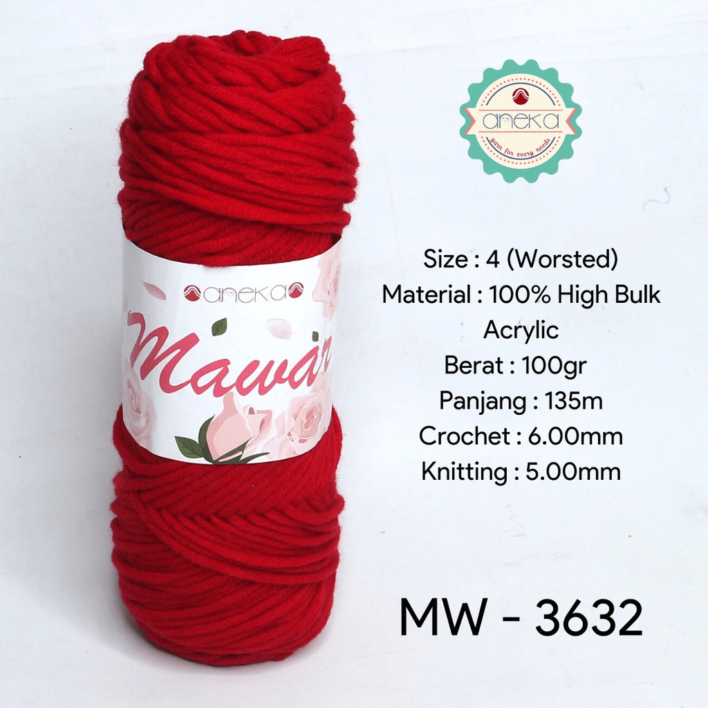 KATALOG - Benang Rajut Mawar / Soft Acrylic Yarn / 8 ply Milk Cotton Worsted / Katun Susu PART 1