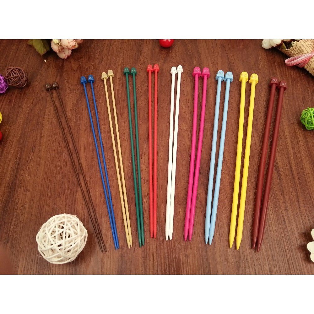 ANEKA - SPN Breien Breypen Knitting (Alat Rajut) Single Point Needle Plastik (SPN) - Set