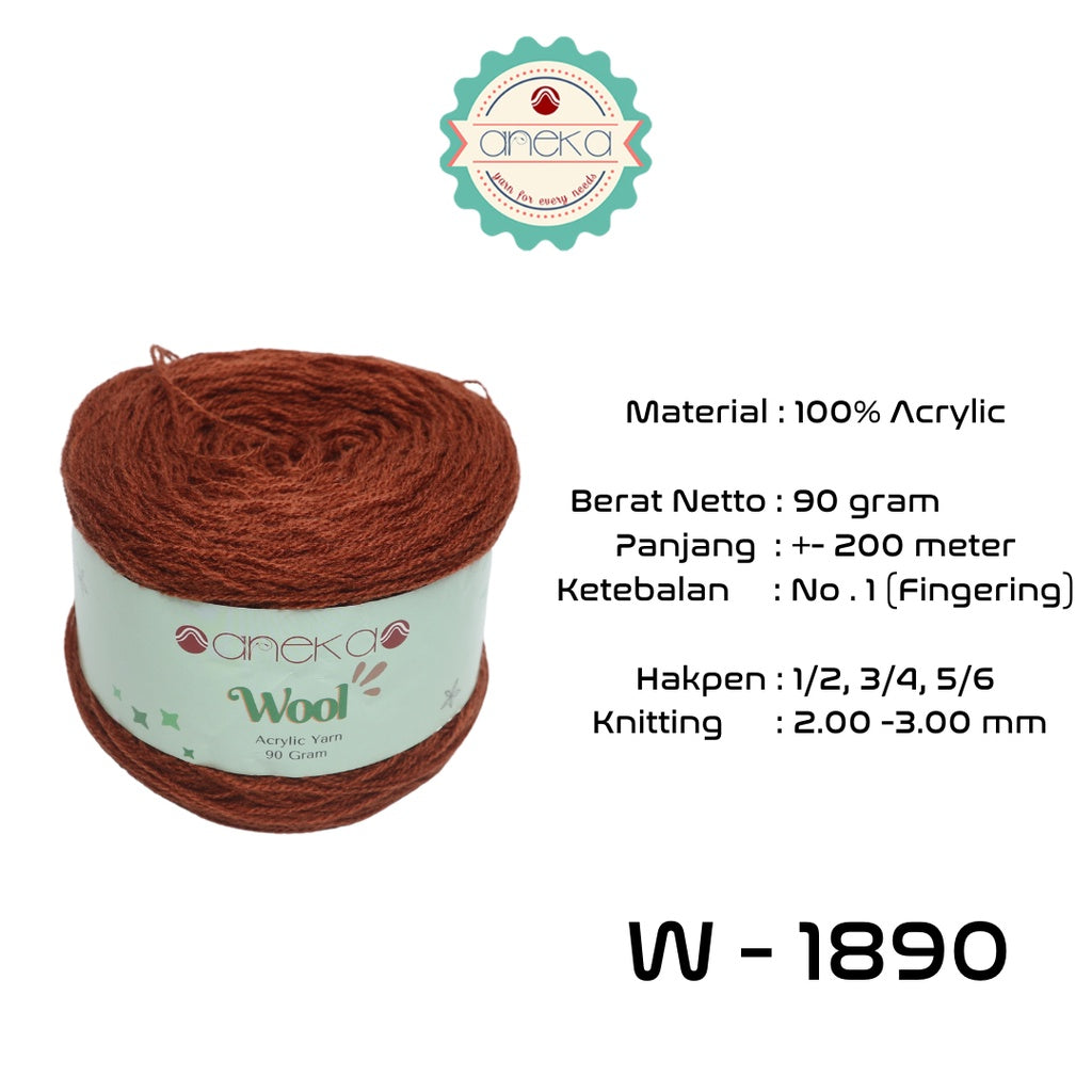 KATALOG - Benang Rajut Wool / Wol / Siet Yarn 90 gram - PART 1