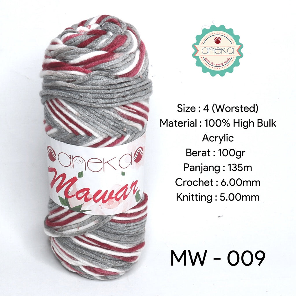 KATALOG - Benang Rajut Mawar / Soft Acrylic Yarn / 8 ply Milk Cotton Worsted / Katun Susu Sembur Mix PART 2