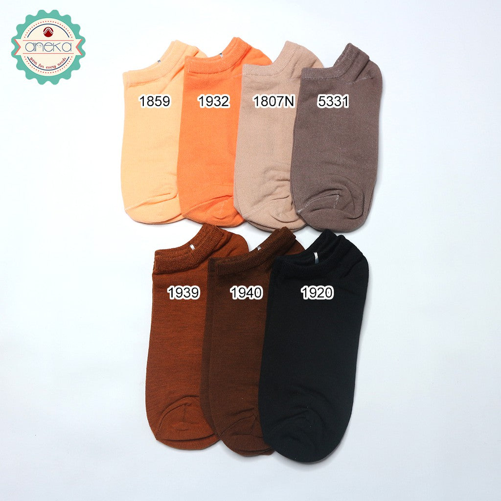 ANEKA - Kaos Kaki Polos Warna Pendek Mata Kaki